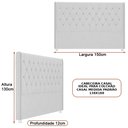 Ver imagem 2 de Cabeceira para Cama Box Casal 150cm Soft Veludo Nobre Avelã - Sallar Home