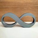 Ver imagem 2 de Infinito 22cm / Símbolo do Amor e Eternidade, Quarto Casal - Cor: Cinza