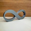 Ver imagem 1 de Infinito 22cm / Símbolo do Amor e Eternidade, Quarto Casal - Cor: Cinza