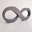 Ver imagem 3 de Infinito 22cm / Símbolo do Amor e Eternidade, Quarto Casal - Cor: Cinza
