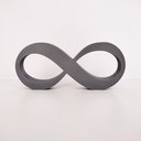 Ver imagem 4 de Infinito 22cm / Símbolo do Amor e Eternidade, Quarto Casal - Cor: Cinza