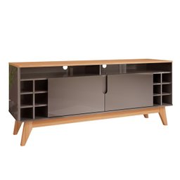 Rack Sala Wine para TV até 55 Polegadas com Pés em Madeira - 2 Rack Sala Wine para TV até 55 Polegadas com Pés em Madeira - 2