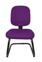 Ver imagem 2 de Cadeira Fixa Diretor Fire Base S sem Braço - Couro Sintetico Corano - Roxo