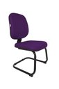 Ver imagem 1 de Cadeira Fixa Diretor Fire Base S sem Braço - Couro Sintetico Corano - Roxo