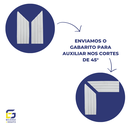 Ver imagem 4 de Moldura Roda Meio Ripado Eva Adesivo Lua 5cmx5mm 25 Metros - Branco