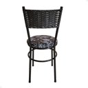 Ver imagem 4 de Conjunto 6 Cadeiras Pretas para Cozinha Viena Cor:floral Preto