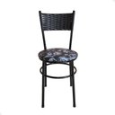 Ver imagem 5 de Conjunto 6 Cadeiras Pretas para Cozinha Viena Cor:floral Preto