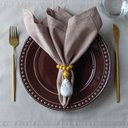 Ver imagem 1 de Kit Jogo Americano 4 Lugares Mesa Posta Cor Fendi 45x36cm:Fendi