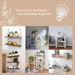 Treliça de Madeira Painel Jardim Vertical 4 Pcs Floreira - 7