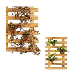 Treliça de Madeira Painel Jardim Vertical 4 Pcs Floreira - 2
