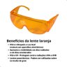 Óculos Proteção Sobrepor Laranja Blue Control Luz Azul - 2