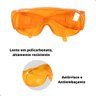 Óculos Proteção Sobrepor Laranja Blue Control Luz Azul - 3