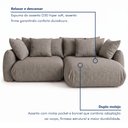 Ver imagem 6 de Sofá Cama Modular Orgânico Retrátil 4 Lugares com Almofadas 280cm Malibu