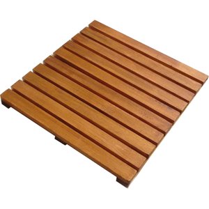 Deck de Madeira Modular 50x50cm com Pintura Neonx 50x50 Cm com Pintura Osmocolor Castanheira S Tr
