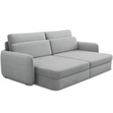 Ver imagem 2 de Sofá Retrátil Reclinável para Sala Living 3 Lugares Jacob 194cm T03 Linho Cinza Urano - Lyam