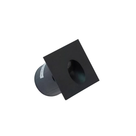 Kit 8 Balizador Led 3w Embutir Quadrado Bco Quente - Preto - Preto