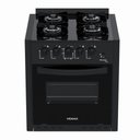 Ver imagem 1 de Fogão de Piso Venax Picasso Line de Embutir 4 Bocas a Gás Preto Fosco 30258