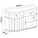 Ver mais imagens de Buffet Porta de Correr 120 Cm 4737 Carvalho Off White Menta Arly Carvalho Off White Menta