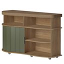 Ver imagem 1 de Buffet Porta de Correr 120 Cm 4737 Carvalho Off White Menta Arly Carvalho Off White Menta