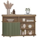 Ver imagem 3 de Buffet Porta de Correr 120 Cm 4737 Carvalho Off White Menta Arly Carvalho Off White Menta