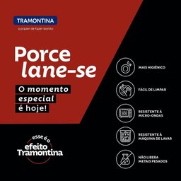 Prato Raso Tramontina Churrasco Stone em Porcelana Decorada 28 Cm Tramontina - 2