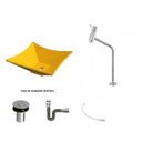 Ver imagem 2 de Kit Cuba L30 com Torneira Link 1062 Metal e Válvula Click 1''b + Sifão Cromado e Flexível Compace