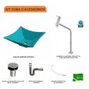 Ver imagem 3 de Kit Cuba L30 com Torneira Link 1062 Metal e Válvula Click 1''b + Sifão Cromado e Flexível Compace