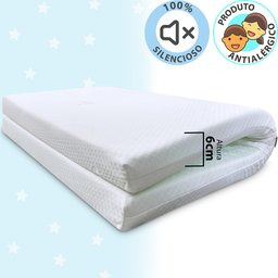 Colchonete Chiqueirinho Dobrável para bebê Infantil Com bolsa para transporte 70x100x6cm BF Colchões - 5