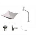 Ver imagem 2 de Kit Cuba L30 com Torneira Link 1062 Metal e Válvula Click 1''b + Sifão Cromado e Flexível Compace