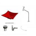 Ver imagem 2 de Kit Cuba L30 com Torneira Link 1062 Metal e Válvula Click 1''b + Sifão Cromado e Flexível Compace