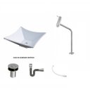 Ver imagem 2 de Kit Cuba L30 com Torneira Link 1062 Metal e Válvula Click 1''b + Sifão Cromado e Flexível Compace