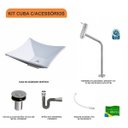 Ver imagem 3 de Kit Cuba L30 com Torneira Link 1062 Metal e Válvula Click 1''b + Sifão Cromado e Flexível Compace
