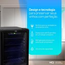 Ver imagem 7 de Adega de Vinhos Compressor Hq 48 Litros 16 Garrafas Preto Hq-av16h