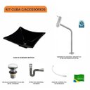 Ver imagem 3 de Kit Cuba L30 com Torneira Link 1062 Metal e Válvula Click 1''g + Sifão Cromado e Flexível Compace