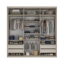 Ver imagem 4 de Guarda-Roupa Casal MDF BP 3 Portas 4 Gavetas Liege Panna