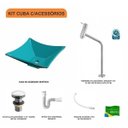 Ver imagem 3 de Kit Cuba L30 com Torneira Link 1062 Metal e Válvula Click 1 1/2" + Sifão Pvc e Flexível Compace