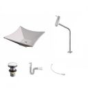 Ver imagem 2 de Kit Cuba L30 com Torneira Link 1062 Metal e Válvula Click 1 1/2" + Sifão Pvc e Flexível Compace