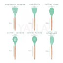 Ver imagem 3 de Conj. Utensílios para Cozinha 12 Pç 2444344 Verde - Quanhe