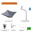 Ver imagem 3 de Kit Cuba L30 com Torneira Link 1062 Metal e Válvula Click 1 1/2" + Sifão Pvc e Flexível Compace
