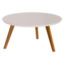 Ver imagem 1 de Mesa de Centro Classic Redonda Off White - Imcal