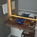 Ver imagem 1 de Kit Cuba L30 com Torneira Link 1062 Metal e Válvula 1" Compace