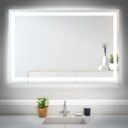 Ver imagem 5 de Espelho jateado iluminado com led frio 80x100cm Woodglass 80x100 jato frio