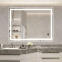 Ver imagem 6 de Espelho jateado iluminado com led frio 80x100cm Woodglass 80x100 jato frio