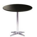 Ver imagem 1 de Mesa de Jantar Redonda 60 cm Tampo Preto em MDP Base Delta