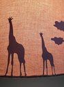 Ver imagem 4 de Luminária Plafon Safari Savana Cúpula Tecido 30x15cm: Cáqui