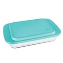 Ver imagem 2 de Assadeira Lasanheira Marinex com Tampa Azul 3,7 Litros - Nadir R6537