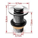 Ver mais imagens de Kit Cuba L30 com Torneira Link 1062 Metal e Válvula Click 1"b Compace