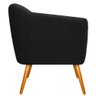 Poltrona Grazi Pés Palito Suede - Adj Decor Cor Preto - 7