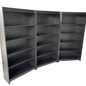 Kit Conjunto Prateleira Preta 185x276x32cm - Deep