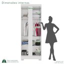 Ver imagem 5 de Guarda-Roupa Modulado Canto com Pé 1 Porta Fortaleza Branco